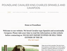 Tablet Screenshot of cavalierpoos.com